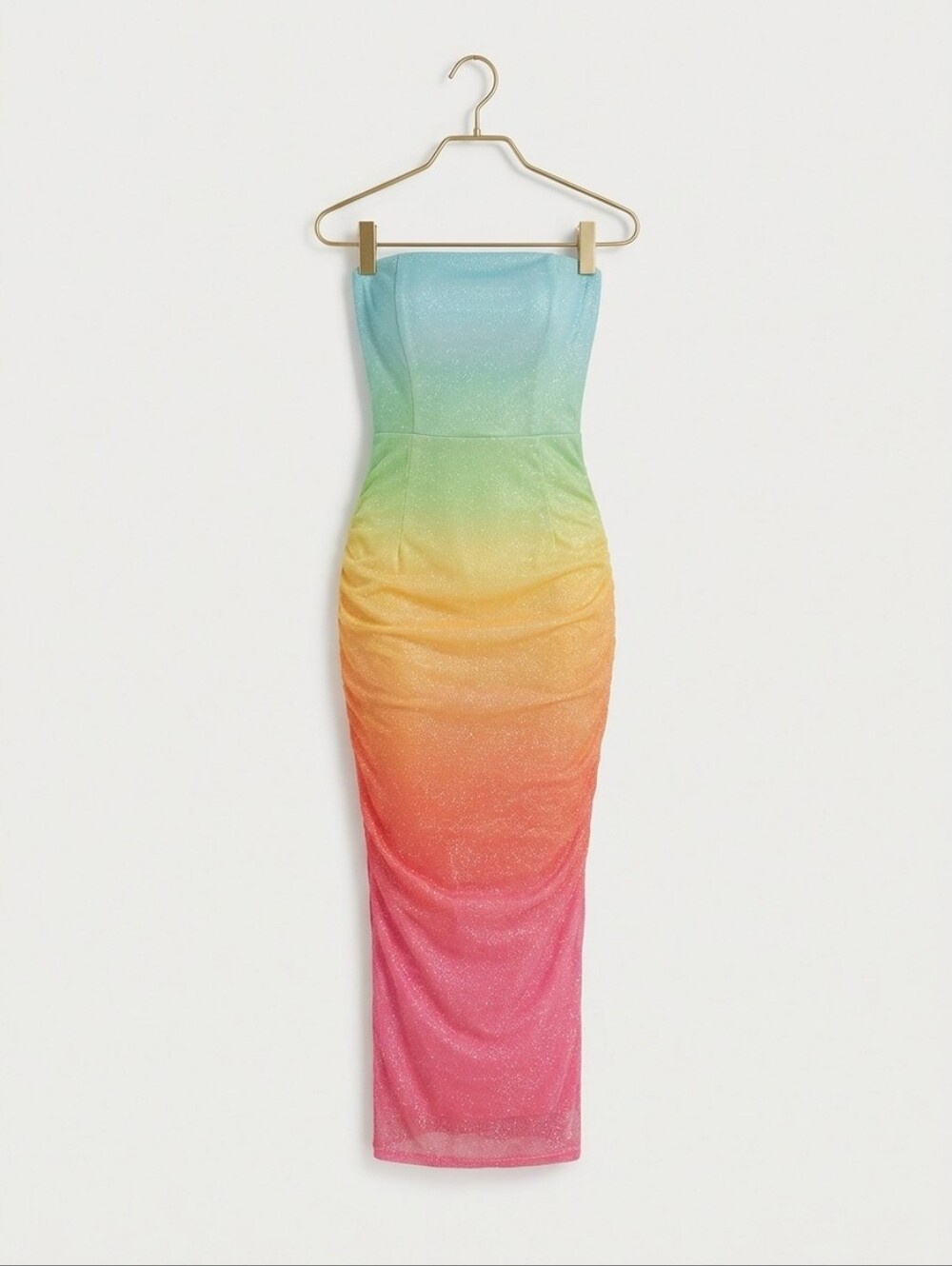Revolve Runaway the Label Malibu Sequence Midi Fitted Dress Ombre Small NWT